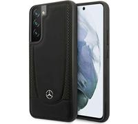 Housse de portable Mercedes Samsung Galaxy S22 Plus Hardcase Cover cuir véritable noir
