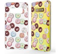 Housse de portable NALIA compatible avec Samsung Galaxy S10e, Slim Motiv Case Cover Etui Doughnuts