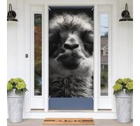 Housse de porte « A Little Camel Welcome » - 180 x 89 cm - Bannière de porte avec corde de fond - Toile de fond de porche - Décoration saisonnière à suspendre pour porte d'entrée, maison, jardin, cour