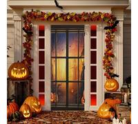 Housse de porte de Noël, Halloween, décoration de porte pour Noël, vacances, maison, fête, 81,3 x 200,7 cm