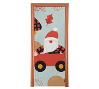 Housse de porte de toilettes avec motif nain d'automne - 89 x 200 cm - Bannière pour porche - Décoration intérieure et extérieure - M