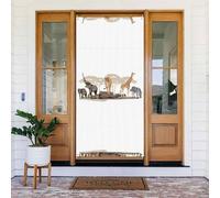 Housse de porte décorative en forme de girafe, lion, éléphant, zèbre, parfaite pour les décorations de Noël intérieures et extérieures