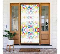 Housse de porte décorative pour enfants avec impression à la main, parfaite pour les décorations de Noël intérieures et extérieures