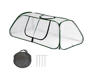 Housse de porte enroulable à fermeture éclair pour jardin, rampes, accélérateur, serre, offrant une protection contre le vent et le froid pour légumes, fruits et fleurs (vert)