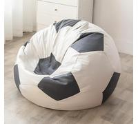 Housse de pouf ballon de football (rembourrage non inclus) - Housse de rangement pour jouets en peluche - Housse de rangement pour jouets en peluche - Facile à nettoyer - 60 x 60 cm