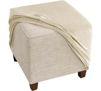 Housse de Pouf Carré 50x50/40x40/35x35/45x45/60x60cm Extensible Housse Ottomane,Housses de Repose-Pieds en Velours Doux pour Protéger Housse de Pouf avec Fond élastique (50x50cm/20x20in #5