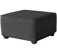 Housse de Pouf Carré 50x50/40x40/35x35/45x45/60x60cm Extensible Housse Ottomane,Housses de Repose-Pieds en Velours Doux pour Protéger Housse de Pouf avec Fond élastique ( Color : #4 , Size : 50x50cm/2