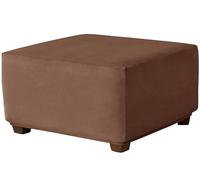 Housse de Pouf Carré 50x50/40x40/35x35/45x45/60x60cm Extensible Housse Ottomane,Housses de Repose-Pieds en Velours Doux pour Protéger Housse de Pouf avec Fond élastique ( Color : #11 , Size : 50x50cm/