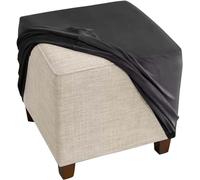 Housse de Pouf Carré 50x50/40x40/35x35/45x45/60x60cm Extensible Housse Ottomane,Housses de Repose-Pieds en Velours Doux pour Protéger Housse de Pouf avec Fond élastique (55x55cm/22x22in #8