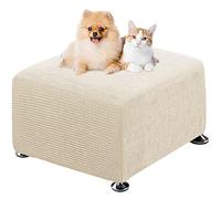 Housse de Pouf carrée Extensible en Peluche, Housses de Repose-Pieds en Jacquard Doux pour protéger Le Repose-Pieds, Housse de Pouf avec Fond élastique, Lavable en Machine ( Color : #7 , Size : M )