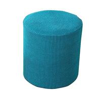 Housse de Pouf Carrée/Rond Extensible Housse Ottomane 40x40/45x45 ,Housses de Repose-Pieds en Jacquard Doux pour protéger Le Repose-Pieds, Housse de Pouf avec Fond élastique Lavable en Machine(V,40X35