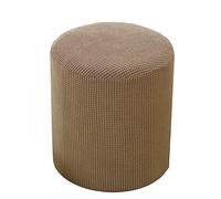 Housse de Pouf Carrée/Rond Extensible Housse Ottomane 40x40/45x45 ,Housses de Repose-Pieds en Jacquard Doux pour protéger Le Repose-Pieds, Housse de Pouf avec Fond élastique Lavable en Machine(T,45x45