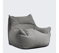 Housse de pouf chenille lavable et ultra douce pour salon et chambre à coucher, taille adulte, accessoire de décoration gris élégant
