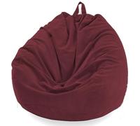 Housse de pouf de rangement pour animaux en peluche - Pas de remplissage nécessaire, pour organiser les jouets en peluche ou la mousse à mémoire de forme, velours côtelé doux de qualité supérieure