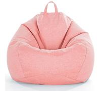 Housse de pouf de rangement pour animaux en peluche - Sans rembourrage inclus, lin doux de qualité supérieure pour organiser les jouets en peluche ou la mousse à mémoire de forme, idéale pour les