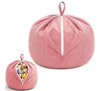 Housse de pouf de rangement pour peluches, grande taille, avec fermeture | Organiseur de jouets en peluche et pouf 2 en 1 sans rembourrage pour chambre d'enfant et salon, velours côtelé doux et
