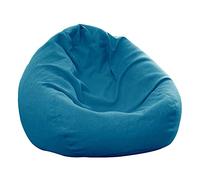Housse de pouf durable et confortable, avec fermeture éclair, pour remplir et ranger les peluches, en mousse à mémoire de forme (sans rembourrage), bleu, 90 x 110 cm