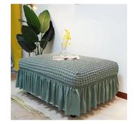 Housse De Pouf Élastique en Polyester Protection Décorative Anti-Dérapante pour Salon, Chambre, Hôtels(Green,M)