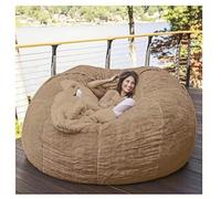 Housse de pouf en fausse fourrure pour se détendre confortablement dans les salles de séjour