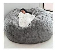Housse de pouf en fourrure douce et confortable - Housse de canapé géante pour canapé paresseux, inclinable ou lit - Housse de coussin en peluche pour un confort ultime (sans rembourrage)