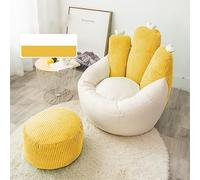 Housse de pouf en mousse à mémoire de forme ultra douce avec repose-pieds - Berceau confortable, pas de rembourrage nécessaire pour un confort et une relaxation ultimes