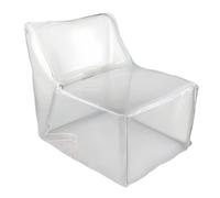 Housse de pouf en peluche douillette | Pouf de rangement transparent pour animaux en peluche, pour enfants, adultes, chambre à coucher, lit, canapé, sol