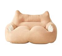 Housse de pouf en tissu peluche non rempli pour salon, chambre à coucher, balcon - 120 x 65 x 65 cm - Rose - 120 x 65 x 65 cm - Décoration d'intérieur confortable et élégante