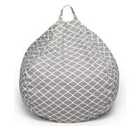 Housse de pouf en velours doux et lavable avec fermeture éclair pour adultes, design extensible épais, moderne, essentiel pour jeux et relaxation, pour adolescents et bureau, 90 x 90 cm