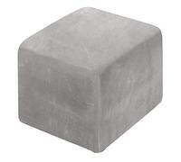 Housse de pouf en velours extensible pour chaises et canapés à oreilles - Petit/Moyen/Grand Gris clair - Housse élégante et durable pour repose-pieds en cuir et ottomans de rangement