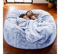 Housse de pouf en velours lavable, confortable et extensible, pour adultes et adolescents, parfaite pour salon, chambre à coucher, bureau, taille géante pour une relaxation ultime