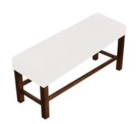 Housse de Pouf Extensible, Housse Douce en Tissu Jacquard à Petits Carreaux, Housse de Tabouret de Rangement rectangulaire, Housses de Meubles M. L180-210cmW35-50cmH20cm