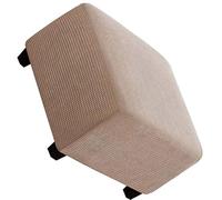 Housse de Pouf Extensible Housses de Pouf Tabouret de Pied carré Housses Extensibles Housse de Repose-Pieds Ottoman, Tissu Jacquard à Carreaux épais (Color : #7, Size : 100x100cm/40x40in)