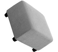 Housse de Pouf Extensible Housses de Pouf Tabouret de Pied carré Housses Extensibles Housse de Repose-Pieds Ottoman, Tissu Jacquard à Carreaux épais (Color : #2, Size : 90x90cm/36x36in)