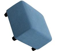 Housse de Pouf Extensible Housses de Pouf Tabouret de Pied carré Housses Extensibles Housse de Repose-Pieds Ottoman, Tissu Jacquard à Carreaux épais (Color : #10, Size : 90x90cm/36x36in)