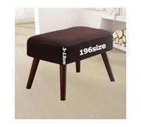 Housse de Pouf Extensible Rectangulaire Couverture Ottomane Souple Élastique pour Repose-Pieds Salon Housses Tabourets Bar Tabouret Protection Rond Carré Jacquard Lavable Sur Mesure(2006,50 x 60 cm)