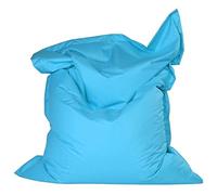 Housse de pouf flottant rectangulaire bleu ciel - Coussin de plage imperméable pour salon, canapé, lit, chaise longue - 100 x 130 cm - Pas de remplissage nécessaire, parfait pour la détente en plein