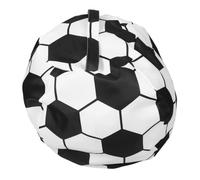 Housse de Pouf Football en Polyester 24 Pouces pour Jouets Garçon et Filles | Rangement Peluches et Poupées, Fermeture Éclair Pratique, Chambre D’garçon et Filles et Aire de Jeu, Style Ludique