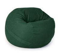 Housse de pouf géant (housse uniquement, sans rembourrage) - Housse de pouf rond lavable en tissu velours de coton doux pour adultes et adolescents - Vert - 120 cm