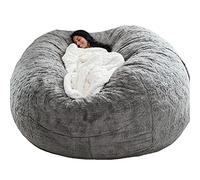Housse de pouf géant surdimensionnée - 1,5 m/1,8 m/2,1 m - Canapé paresseux confortable en fourrure pour adultes - Meubles moelleux pour chambre à coucher et salon - Pas de rembourrage inclus
