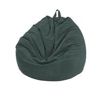 Housse de pouf, housse de pouf, housse de canapé paresseux en velours côtelé solide for fauteuil poire en forme de goutte d'eau, housse de canapé paresseux, accessoire de meubles de salon(Dark Green,1