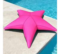 Housse de pouf imperméable (sans rembourrage) pour extérieur/intérieur - Design pentacle - 100 cm - Parfait pour terrasse, jardin et maison