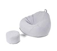 Housse de pouf lavable en coton doux à fibres fines (sans rembourrage)