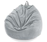 Housse de pouf lavable en velours côtelé - Solution de rangement de qualité supérieure pour animaux en peluche et canapé paresseux pour adultes et enfants