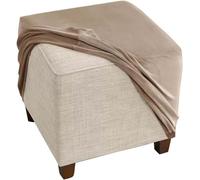 Housse de Pouf Ottoman Carré 40x40/35x35/60x60/50x50/45x45cm,Extensible Velours Ottomane Housses de Repose-Pieds , Housse de Pouf avec Fond élastique, Lavable en Machine ( Color : #2 , Size : 35x35cm/