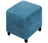 Housse de Pouf Ottomane Carré/Rectangulaire 35x35/40x40/60x60/100x100 Extensible, XXL Housses de Repose-Pieds en Jacquard Doux pour protéger Le Repose-Pieds, Housse de Pouf avec Fond élastique (Color