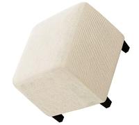 Housse de Pouf Ottomane Carrée 40x40/45x45/50x50 Extensible Housse de Protection pour Repose-Pieds En Jacquard Velours Doux Housse Tabouret de Rangement avec Fond Élastique ( Color : #2 , Size : 45x45