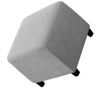 Housse de Pouf Ottomane Carrée 40x40/45x45/50x50 Extensible Housse de Protection pour Repose-Pieds En Jacquard Velours Doux Housse Tabouret de Rangement avec Fond Élastique ( Color : #8 , Size : 50x50
