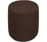 Housse de Pouf Ottomane Rond Extensible - Velours/Jacquard Doux Housses de Tabouret, 40x40/40x35/35x35/45x45/60x60/90x90cm, Housse de Protection pour Repose-Pieds avec Fond Élastique(Color 30,D30xH30c