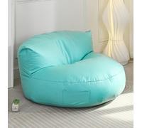 Housse de pouf poire verte douce pour adultes, housse de canapé simple pour adultes, rangement rembourré, sièges de sol confortables pour chambre à coucher et décoration d'intérieur, sans remplissage