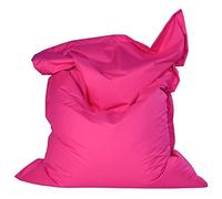 Housse de pouf rectangulaire flottante imperméable pour salon, canapé, chaise longue, sans remplissage, taille 140 x 180 cm, couleur : rose